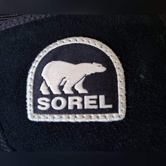 Women's Sorel Tivoli Black Winter Boots with Fur Trim Size 10. - Picture 5 of 6